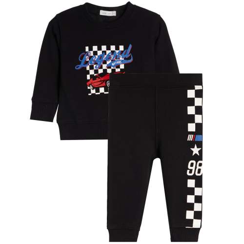 2pc Racer Check Jog Set