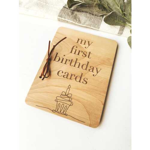 First Birthday Card Holder, Card keepsake holder, Birthday Keesake, Card Keepsake, First Birthday Cards, First Birthday, OUR first birthday