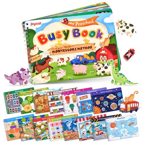 Montessori Busy Book – Reusable Toddler Activity Book