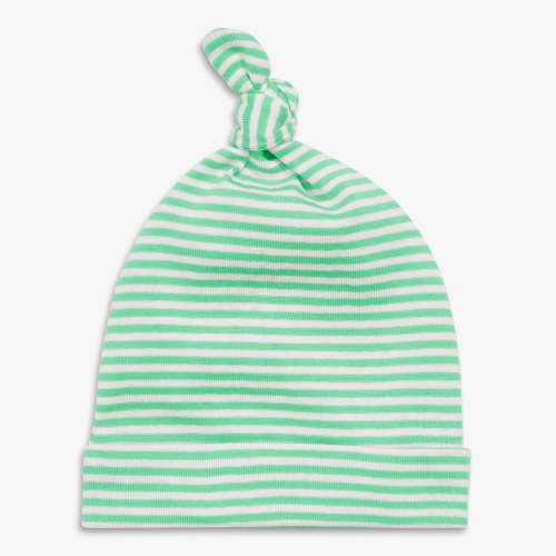 Baby organic hat in mini stripe
