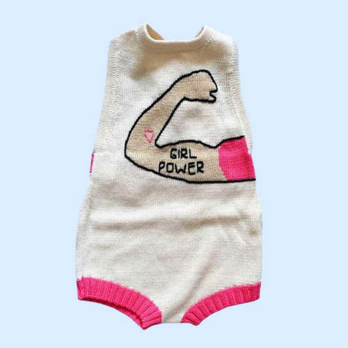 Girl Power Knitted Bodysuit