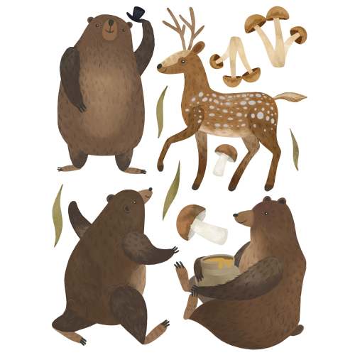 Autocollants muraux Les Amis de la Forêt