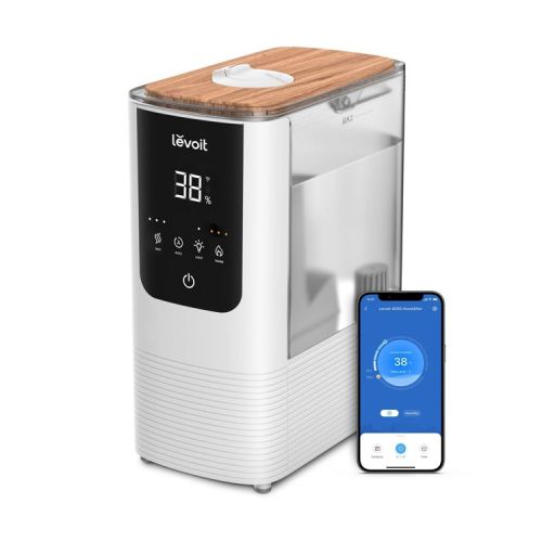 Levoit 4.5L Oasis Mist Smart Humidifier: Ultrasonic, Warm & Cool Mist, Bedroom Use, 300-500 sq. ft., No Filter Needed