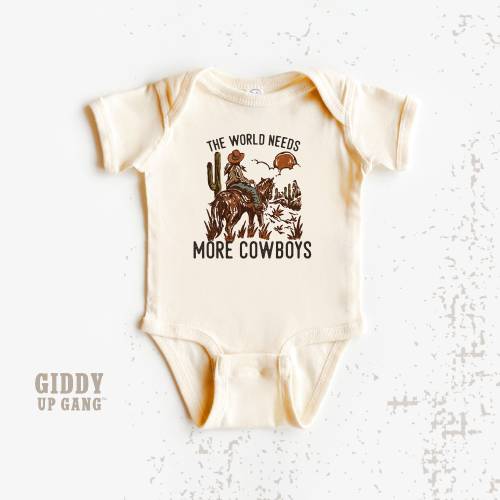 The World Needs More Cowboys Onesies® Brand - 12 month