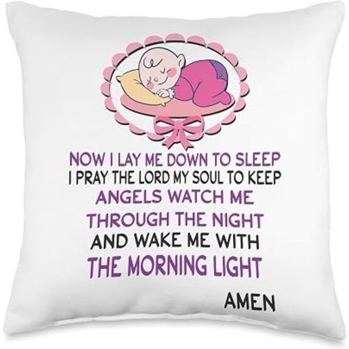Now I Lay Me Down To Sleep I Pray The Lord My Soul To Keep Throw Pillow