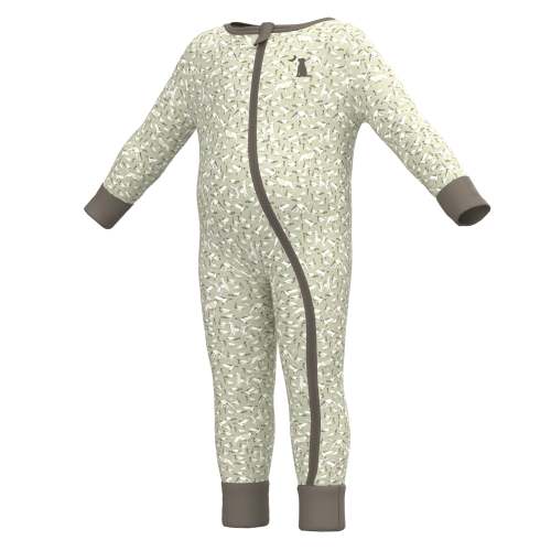 Baby Bodysuit - Green Duck Dog