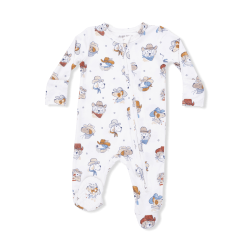 2 Way Zipper Footie - Cowdogs