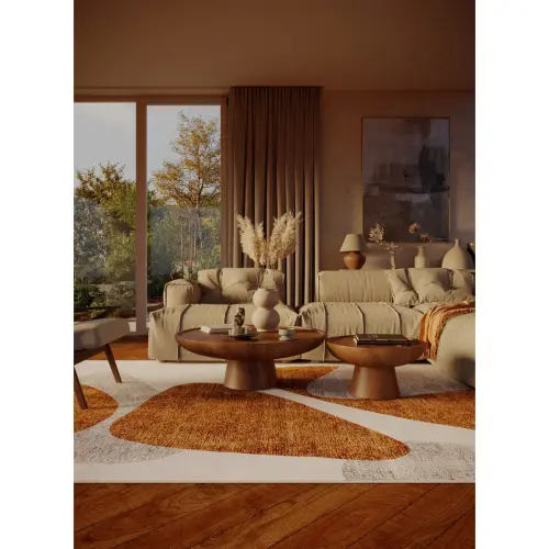 Rajiv Washable Abstract Indoor Rug