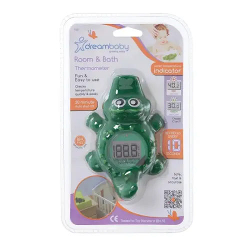 Dreambaby Room & Bath Thermometer Crocodile | Baby Bunting AU