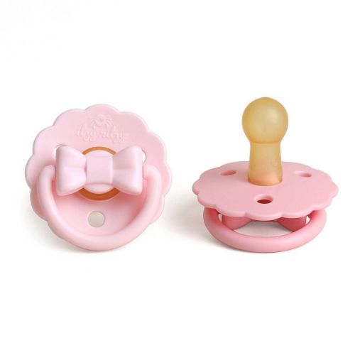 Itzy Ritzy Rubber Pacifiers 0-6m - Bows - 2pk: BPA-Free