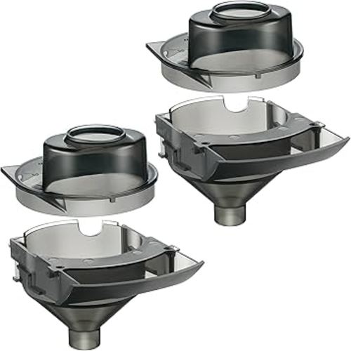 2 Sets Baby Formula Dispenser Replacement Funnel Compatible with Baby Brezza Replacement Parts Funnel and Cover, Grey
