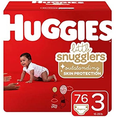 Huggies Little Snugglers Baby Diapers, Size 3, 76 Ct - Size 3 (76 Count)