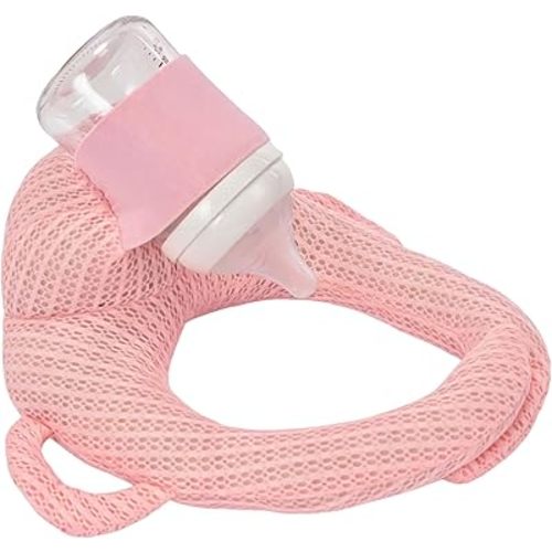 kornsurte Baby Bottle Feeding Pillow for Feeding Care Support Pad (Pink)
