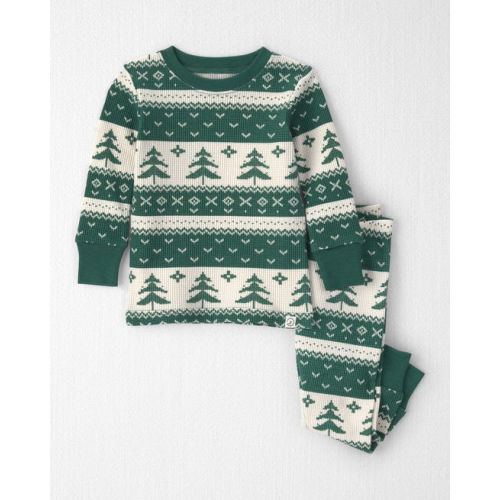 Baby 2-Piece Fair Isle Waffle Knit Pajamas Made with Organic Cotton - Little Planet | Carter's