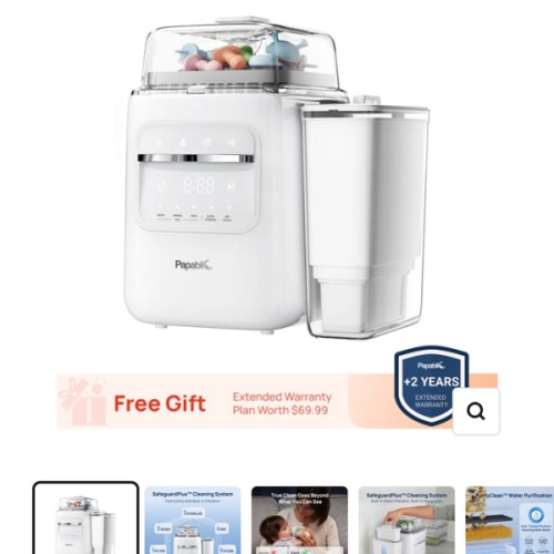 Papablic SafeguardPlus™ Baby Bottle Washer System