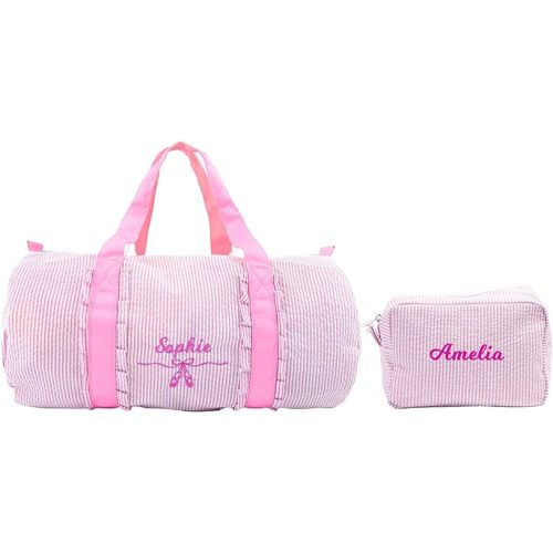 MT WORLD Kids Dance Bags, Personalized Travel Bag & Cosmetic Bag,Cosmetic Bag and Travel Bags Set,Cosmetic Bag with Weekender Bag, Preppy Travel Bag