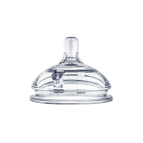 Comotomo Silicone Replacement Nipple, Slow Flow, 0-3 Months, 2 Count (Pack of 1)