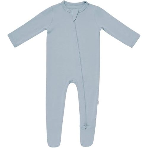 KYTE BABY Unisex Zipper Closure Footies, Rayon Made From Bamboo, 0-24 Months