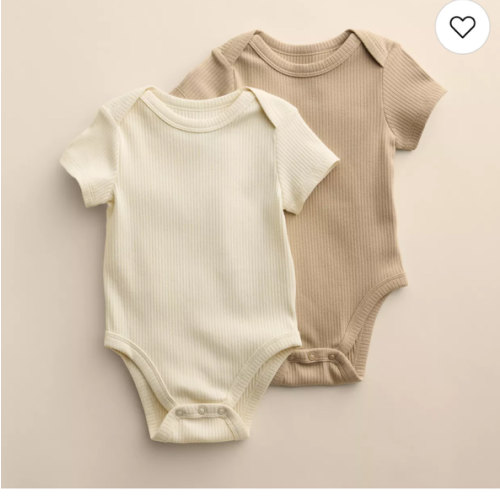 Lauren Conrad 2-Pack Short Sleeve Bodysuits - 9Mo