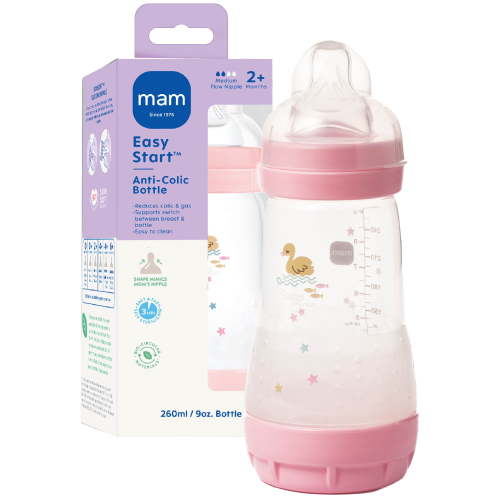 MAM Easy Start Anti-Colic Bottle, 9 oz, Girl, 1 pack