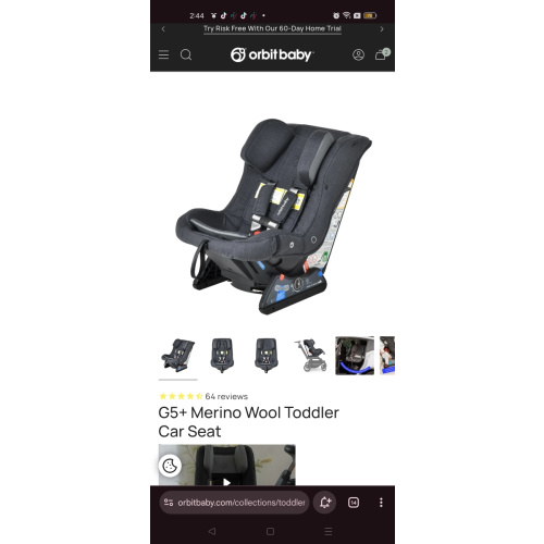 G5+ Merino Wool Toddler Car Seat – Orbit Baby