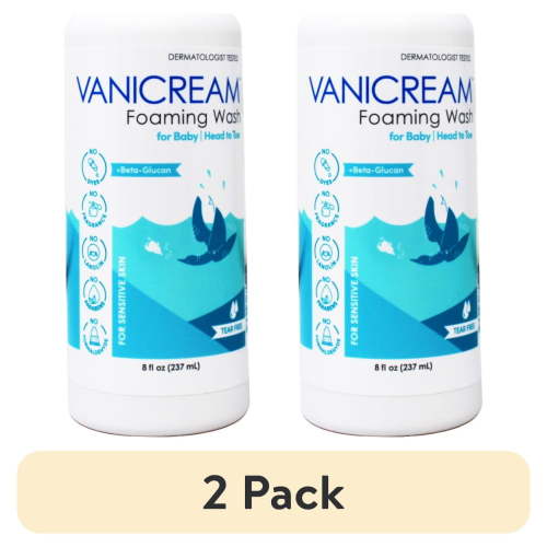 (2 pack) Vanicream Foaming Wash, For Baby, Sensitive Skin, Tear Free, 8 fl oz (237 ml)