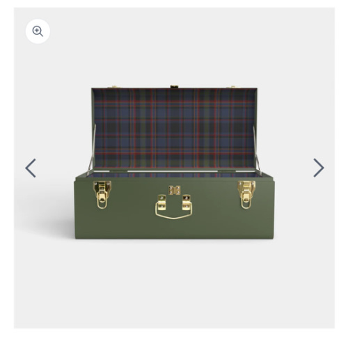 Petite Trunk - Green - PK Plaid / No Embroidery