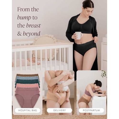 High-Waisted Postpartum Underwear Pack | Dusty Hues