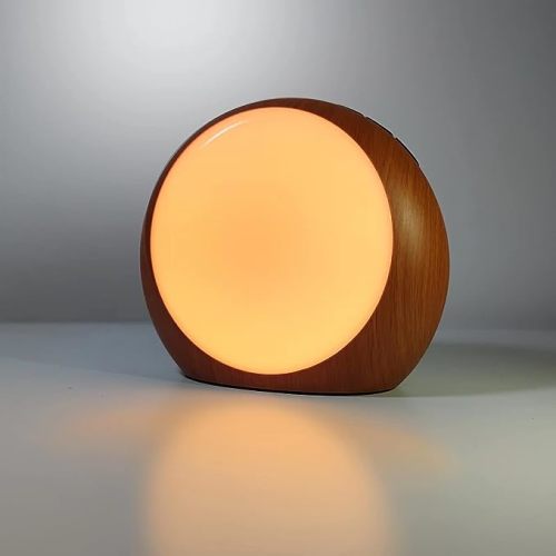 Brown Noise Sounds Machine White Noise Machine with 30 Soothing Sounds 12 Color Night Lights Auto-Off Timer Calming Sleep Machine with Memory Function for Baby Kids Adult for Office Privacy - Wood