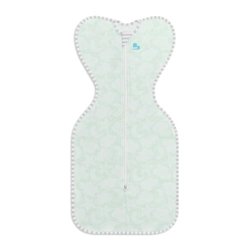 Love to Dream Organic Swaddle, Baby Sleep Sack, Swaddle Up Self-Soothing Swaddles for Newborns, Get Longer Sleep, Snug Fit Helps Calm Startle Reflex, 1.0 TOG Sleep Sack, 13-18.5lbs, Mint
