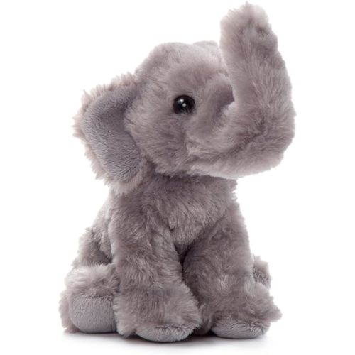 The Petting Zoo Elephant Stuffed Animal Plushie, Gifts for Kids, Wild Onez Babiez Wildlife Animals, Elephant Plush Toy 6 Inches