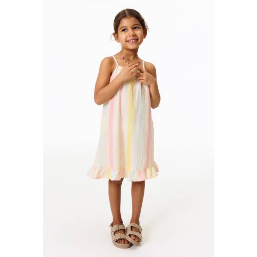 FLOUNCED STRAPPY DRESS