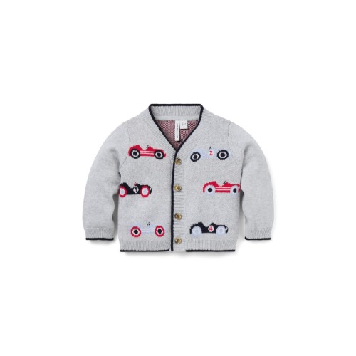 Baby Race Car Cardigan
