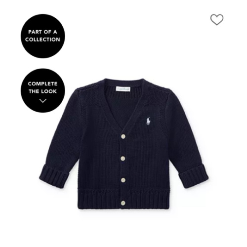 Boys' Combed Cotton Sweater - Baby