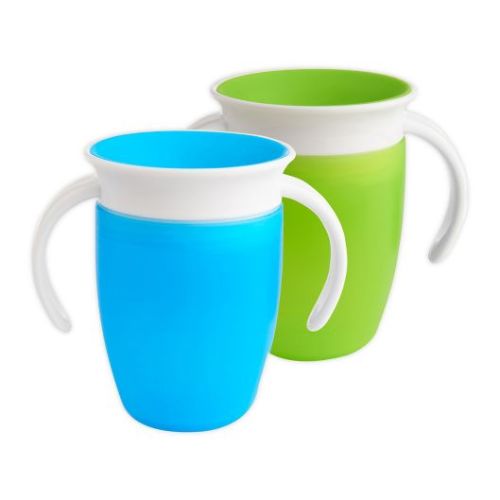 Munchkin® Miracle® 2-Pack 7 oz. 360º Trainer Cups in Green/Blue