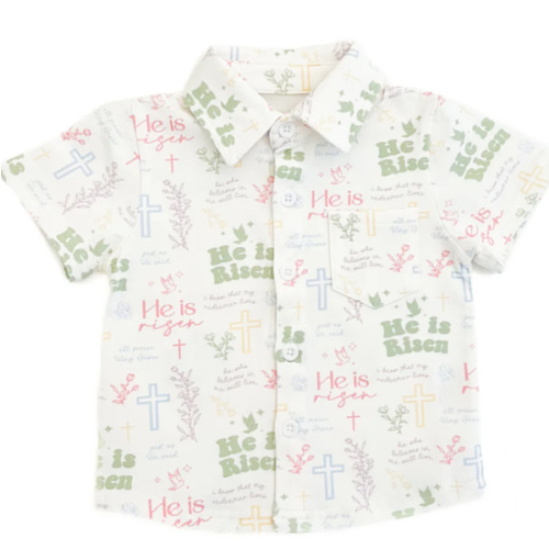 He is Risen Collared Shirt – OUR HOUSE ABOVE