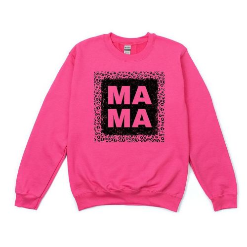 Leopard Mama Square Sweatshirt