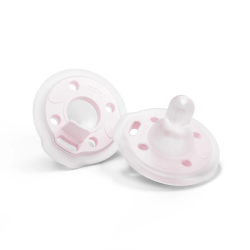 babypace® breast-like pacifier 2-set in delicate seashell | mōmi