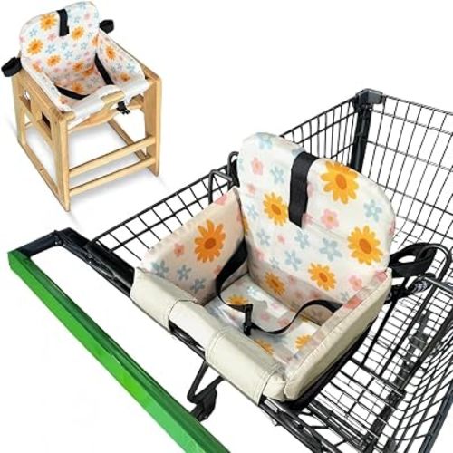 Shopping Cart Seat Cover for Baby, Floral