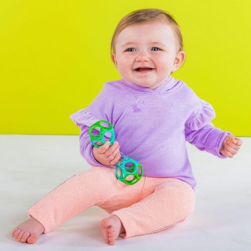 Bright Starts Oball Shaker Toy: BPA-Free, Easy To Grip, Rattles