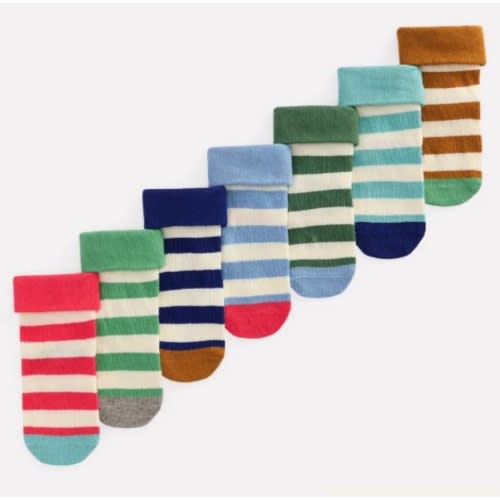 7-Pack Baby Socks-Stripes | Boden USA