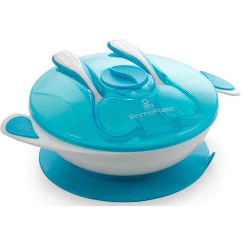Primo Passi - Baby Suction Bowl Feeding Set, Blue