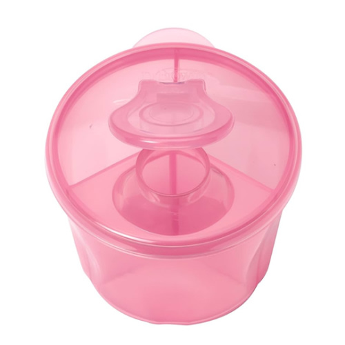 Dr. Brown's Baby Formula Dispenser with Snap-On Lid for On-The-Go Feedings,Milk Powder Dispenser for Traveling with Infant,Pink Pack of 2