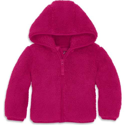 Baby Teddy Fleece Jacket, Raspberry - Primary | Maisonette