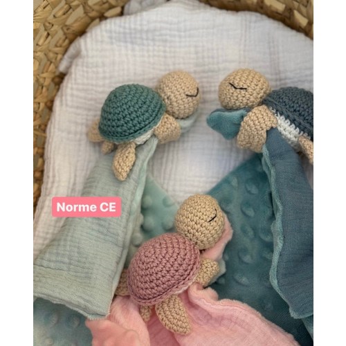 Crochet Turtle Blanket - Handmade Crochet - Birth Gift - Personalized Blanket - Babyshower Gift