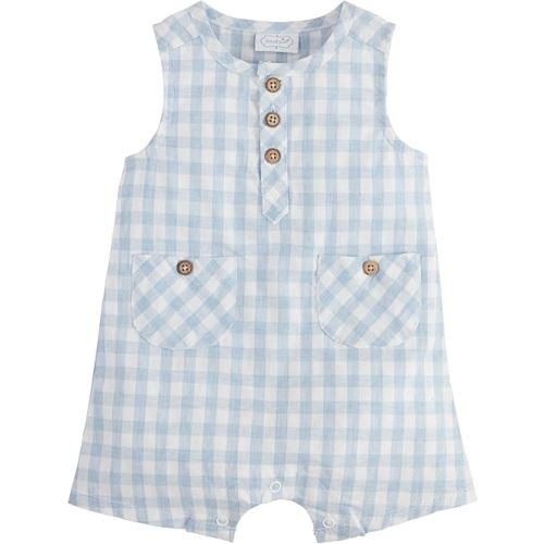 Mud Pie baby-boys Children's Gingham Shortall