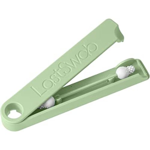 LastSwab® Reusable Cotton Safety Swabs for Baby Ear Cleaning - The Sustainable and Sanitary Alternative to Single-Use Q Tips - Easy to Clean and Zero Waste - Convenient Travel Case Holder