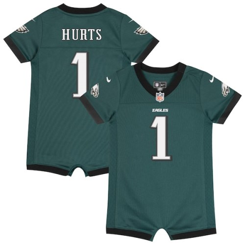 Jalen Hurts Philadelphia Eagles Nike Newborn Romper Game Jersey - Midnight Green