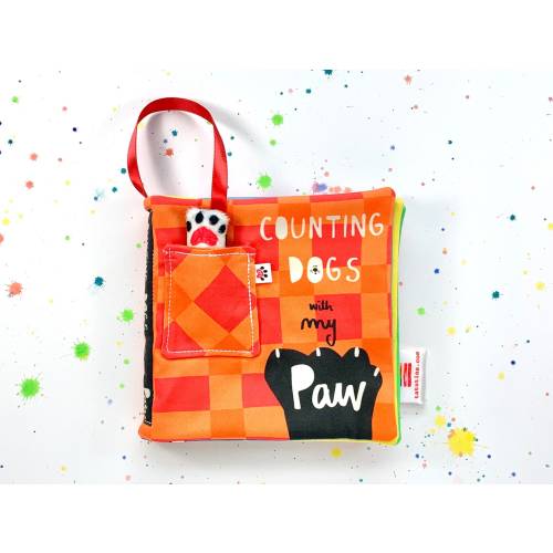 Organic Cotton Baby Book: Counting Dogs with Paw