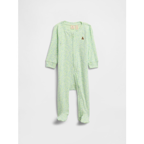 Baby Print Two-Way Zip One-Piece